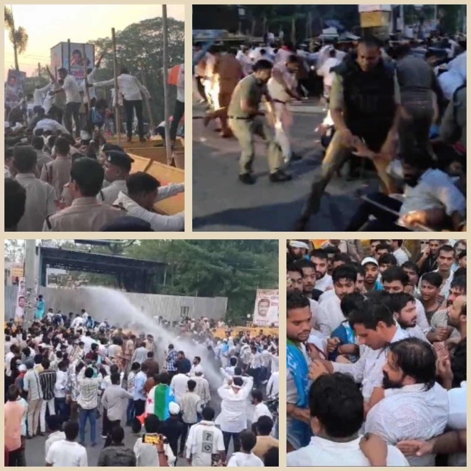 NEET पेपर लीक पर बिलासपुर में बवाल: सांसद बंगले की ओर बढ़ी NSUI, पुलिस ने बरसाई लाठियां और पानी की बौछारें, धक्का-मुक्की में फटा विधायक देवेंद्र यादव का कुर्ता